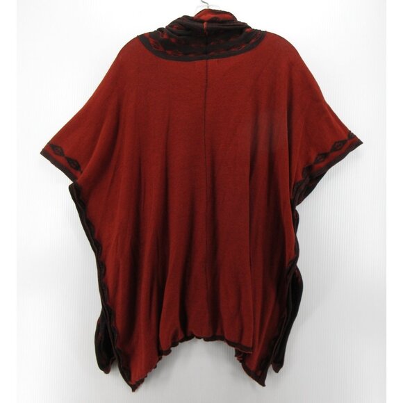 Nomadic Traders Sweater Small Medium Poncho Art to Wear Draped Cowl - Picture 5 of 8